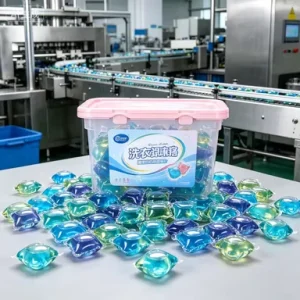 Empty PP Plastic Laundry Detergent Pods Container 500g Refill Storage Box Empty Washing Capsule Packaging Jar OEM ODM