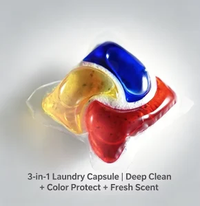 Factory Bulk Eco Friendly Disposable Apparel Laundry Detergent Pods Fabric Softener Long Lasting Fragrance Color