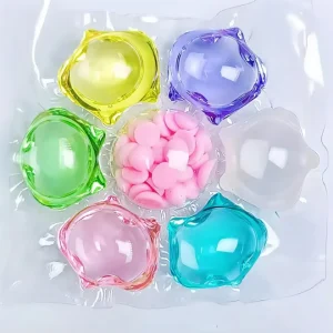Factory Bulk Eco Friendly Disposable Laundry Detergent Pods Fabric Softener 3 7 1 Stain Removal Deep Cleaning Disposable