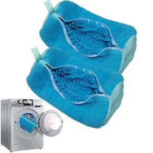 Factory Custom Portable Travel Mesh Cleaning Wash Shoe Laundry Bag With Pluffy Fibers Washing Machine Laundry Shoe