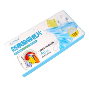 Factory Customization Disposable Fabric Washing Color Absorbing Grabber for Sheets for Laundry