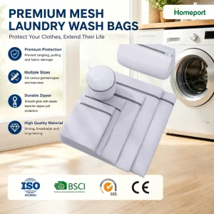 Factory Outlet 7 Pcs Set Polyester Nylon Clothes Protector Duty Mesh Laundry Bag Wash Organizer Clothes Storage with Zipper