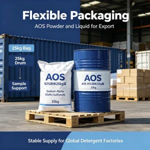 Factory Supply Sodium Alpha Olefin Sulfonate AOS 92% Powder 35% Liquid Detergent Raw Material for Daily Cleaning Products
