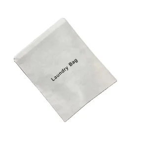Fast Delivery Recyclable Non Woven White 50x40cm Bathroom Kit Laundry Bags with Provide Sample for Hotel Travel Use