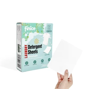 Finice Factory Price Disposable Solid Unscented Super Concentrated Lightweight Laundry Detergent Sheets & Strips