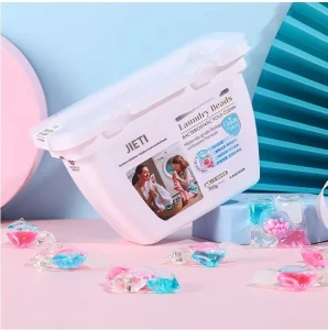 Five in One Eco Friendly Fragrant & Fruity Scent Laundry Detergent Pods 10g Box Packaging Softener for Baby Mother Care