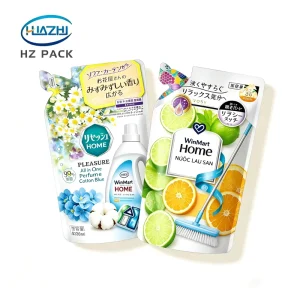 Flexible Durable Special Shape Laundry Detergent Bags Leak Proof Custom Liquid Packaging Pouch Doypack Bag