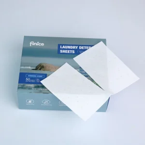 Fnc828 11*14cm Verbena Scent Eco Friendly Disposable Lightweight Super Concentrated Washing Strips Laundry Detergent