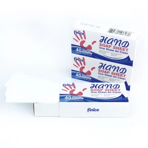 Foaming Low Foam Travel Portable Mini Dissolving Anti Bacterial Hand Wash Soap Paper Sheets Box Lightweight Super