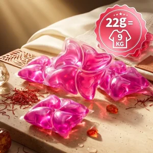 Free Sample 22g Oversized Luxury Perfume Laundry Pods OEM ODM 8X Enzyme Antibacterial Scale Prevention No Waste Commercial Daily