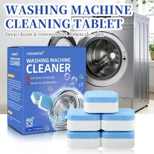 Free Sample Disposable Laundry Machine Cleaner Effervescent Tablets Deep Cleaning Odor Removal Washing Machine Descaler
