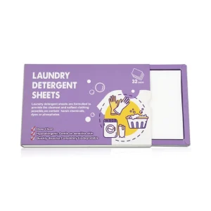 Free Sample Eco Friend Soap Paper Laundry Detergent Sheet Tablets Nano Technology Clothes Laundry Sheet Non Detergent Powder