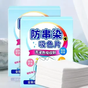 Free Sample White Cardboard Laundry Color Catcher Sheets Waterproof with Matt Lamination & UV Coating Customizable Printing