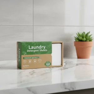Fresh Scent Eco Friendly Biodegradable Disposable Laundry Detergent Sheets Deep Cleaning Underwear & Apparel Washing Sheets