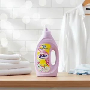 Green Eco Liquid Fabric Softener with Fragrance Non toxic Ingredients Sustainable Laundry Care for Family Use and Clothing