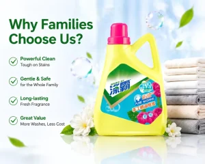 Hand Washing Liquid Laundry Detergent Strong Cleaning Power Long Lasting Lavender Fragrance Disposable Portable for Apparel Care