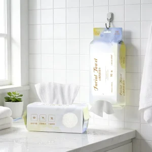 Hanging Disposable Facial Towel Face Wash Towel Makeup Removal Towel OEM ODM Supplier Pop up Face Towel Makeup Remover Tissue