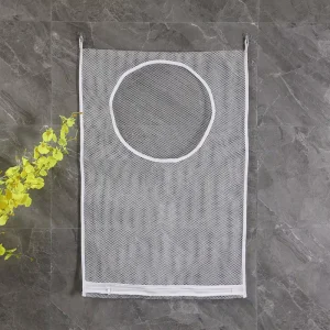 Hanging Polyester Laundry Hamper Bag Portable Foldable Wall Hanging Space Saving Lightweight Laundry Basket for Dirty Clothes