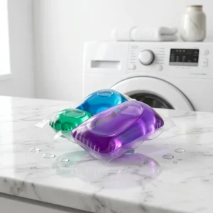 High Concentration Laundry Cleaning Pods Efficient Garment Washing Supplies for Home Laundry Shop