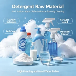 High Foaming AOS C14-C16 Sodium Alpha Olefin Sulfonate Powder CAS 68439 57 6 for Soap Shampoo Industrial Cleaner