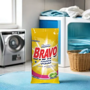 High Quality BRAVO 15Kg Laundry Detergent Powder Strong Perfume Blue Powder Soap for Washing for South America