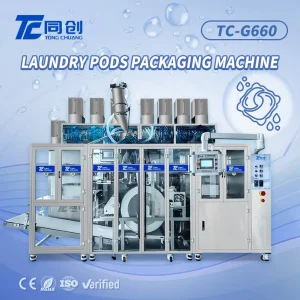 High Stability Pneumatic Multi Chamber Laundry Pods Packing Machine with Film Sealing for Reliable Continuous Production