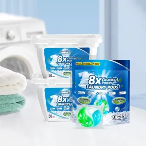 Highly Concentrated 4 in 1 Eco Friendly Laundry Pods Disposable Detergent Capsules Gel Shape for Machine