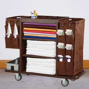 Hotel Room Cleaning Trolley Housekeeping Laundry Cart Trolley Cart