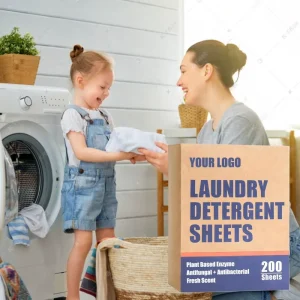 Household Cleaning Products Laundry Sheets Offering Long-Term Fragrance With Bio-Enzyme and Silver Ion