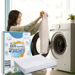 Household Cleaning Supplies Disposable Solid Lemon Scent Eco-Friendly Laundry Detergent Sheets & Strips