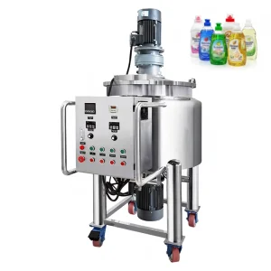 Industrial Mixer Steel Electric Heating Liquid Mixer Liquid Soap Mixer Double Jacketed Mixing Tank Shampoo Mixing Machine