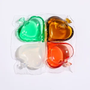 JIETI Disposable Eco Friendly 4 in 1 Concentrated Laundry Detergent Pods 11g X 60pcs Custom Printed Box Packaging OEM ODM