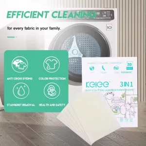 KELEE 3 in 1 Eco Friendly Laundry Detergent Sheets Concentrate Tablets Laundry Cleaning Detergent Tablet Powder Washing Sheet