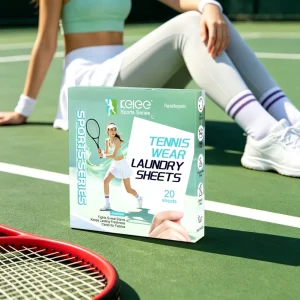 KELEE Custom Washes Laundry Strip Eco friendly Plant Enzyme Extract Disposable Sports Gym Clothing Washing Laundry Sheets