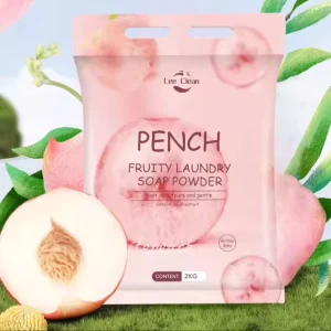 LC Free Sample Home Cleaning Products Flower Fragrance Laundry Detergent Liquid Peach Scented Soap Powder for Washing Clothes