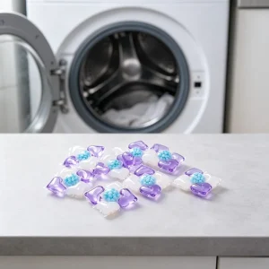 Large Capacity Disposable Eco Friendly Low Foam Laundry Pods Long Lasting Antibacterial Deep Clean Stain Removal Garment Apparel