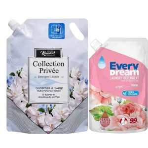 Large Capacity Stand up Pouch With Spout 500ml 1L 4L 5L Liquid Packaging Bag for Laundry Detergent & Household Care Products