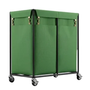 Laundry Bag and Basket Combo Set Space Saving Washing Organizer for Household Use