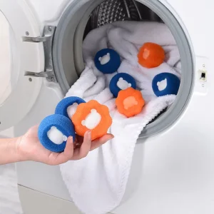 Laundry Ball Anti tangle & Lint Remover Magic Cleaning Ball for Washer Natural Fabric Care Without Detergent