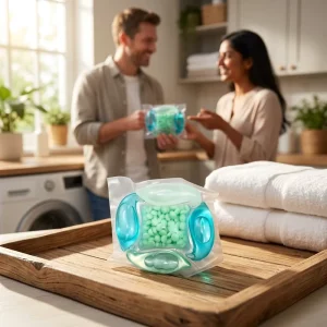 Laundry Detergent Pods 5 1 Disposable Floral Scent 30% 50% Active Ingredient Apparel Use