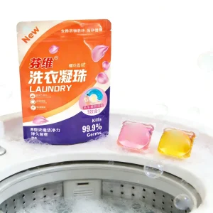 Laundry Detergent Pods Bag Custom Printed Resealable Self Standing Mylar Bag Laminated Zip Lock Bags