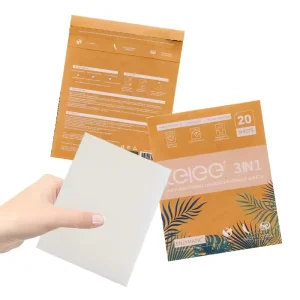 Laundry Detergent Sheet Custom Logo Eco 3 in 1 Super Concentrated Detergent Strips