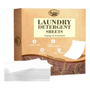 Laundry Detergent Sheets Concentrated Recyclable Packaging Stain Fighting Fresh Scent