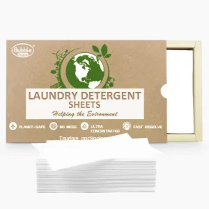 Laundry Detergent Sheets Concentrated Recyclable Packaging Stain Fighting Fresh Scent