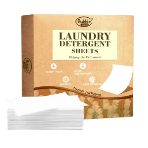 Laundry Detergent Sheets Concentrated Recyclable Packaging Stain Fighting Fresh Scent