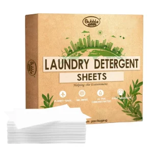 Laundry Detergent Sheets Concentrated Recyclable Packaging Stain Fighting Fresh Scent