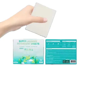 Laundry Detergent Sheets Concentrated for Household Pre Dosed Gentle Cleaning Power Plastic Free Eco Conscious