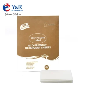 Laundry Detergent Sheets up to 60 Loads (30 Sheets) Paraben Free Fresh Linen Scent