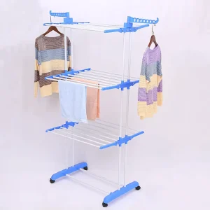Laundry Hanger Rack 3 Tier Drying Rack with Coating Adjustable