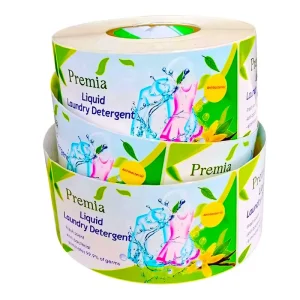 Laundry Liquid Labels Waterproof Oil Resistant Adhesive Bottle Stickers